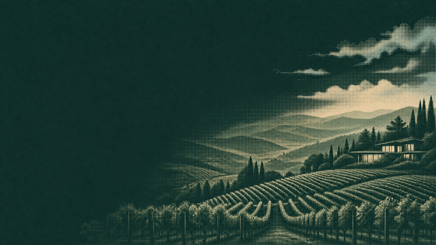 Viñedos de Napa Valley al amanecer junto a una residencia privada